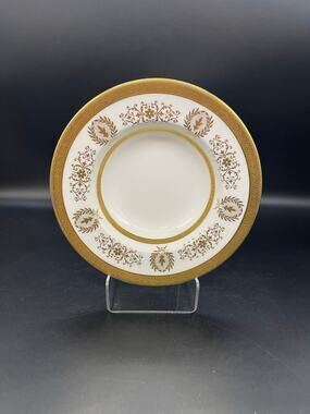Coalport Lady Anne Fruit Bowls with Gold Encrusted Bands & Scrolls Bone China